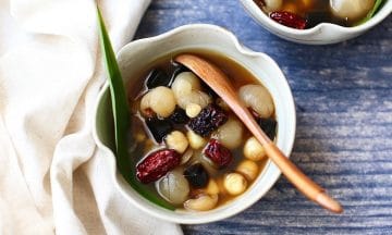 cách nấu chè hạt sen nhãn nhục táo đỏ
