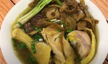 cách nấu miến gà măng khô